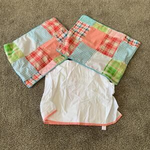 Y2K Bedskirt and Pieced Pillow Shams Full Queen